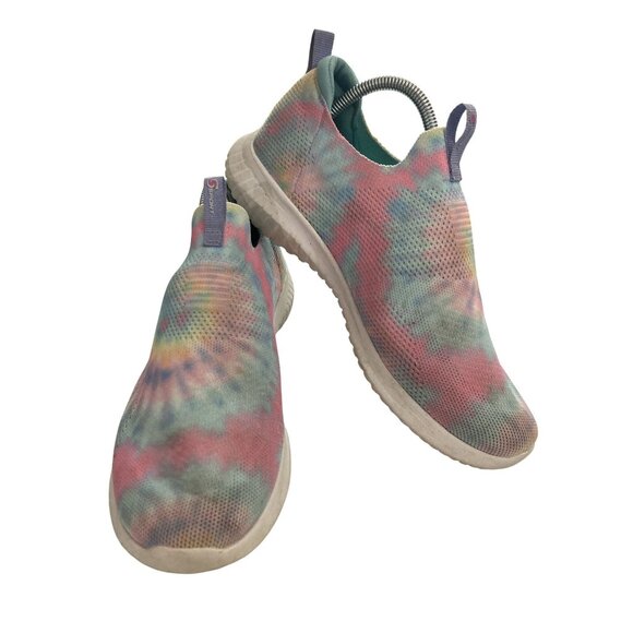 Skechers Women's Size 5 Tie-Dye Textile EVA Sole Sport Knit Slip-On Sneakers - Picture 1 of 8